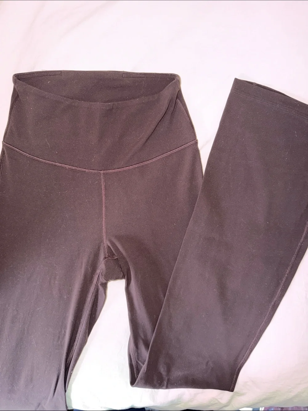 lululemon Maroon Flare Yoga Pants